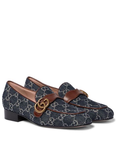 gucci loafer denim|gucci creeper loafers.